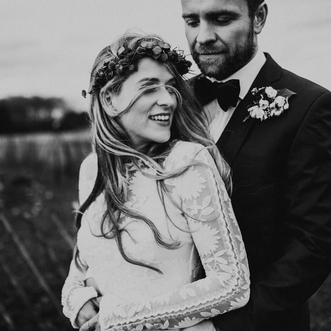 Rue De Seine Bride For A Foliage & Pampas Grass Wedding At Godwick Hall With Props From The Little Lending Co & Images By Darina Stoda
