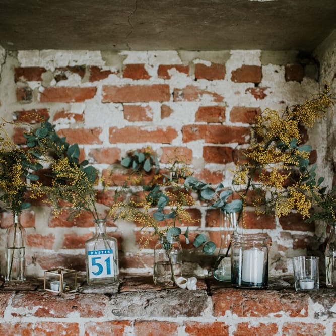 Rue De Seine Bride For A Foliage & Pampas Grass Wedding At Godwick Hall With Props From The Little Lending Co & Images By Darina Stoda