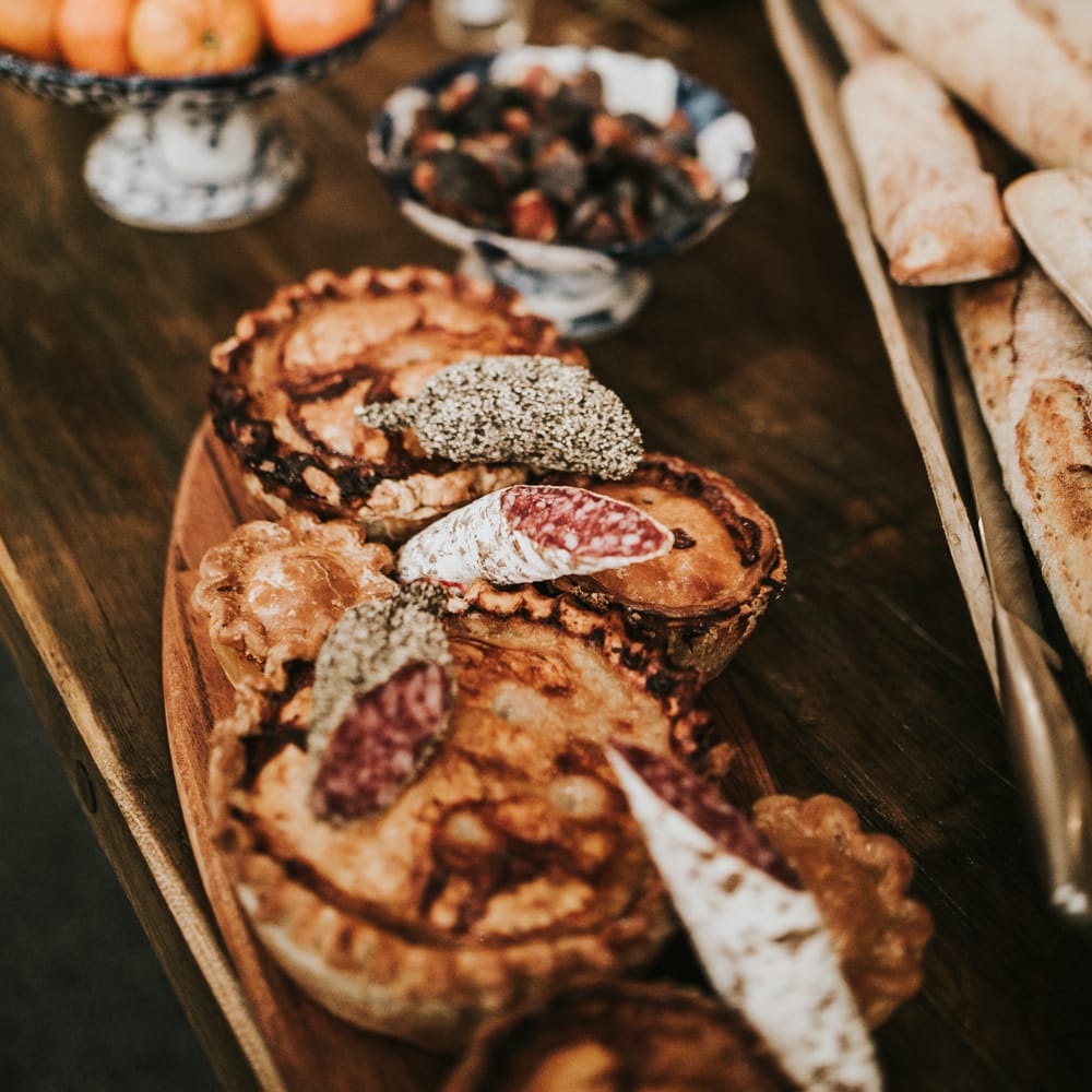 Pie & Cheese Board Evening Food For Wedding