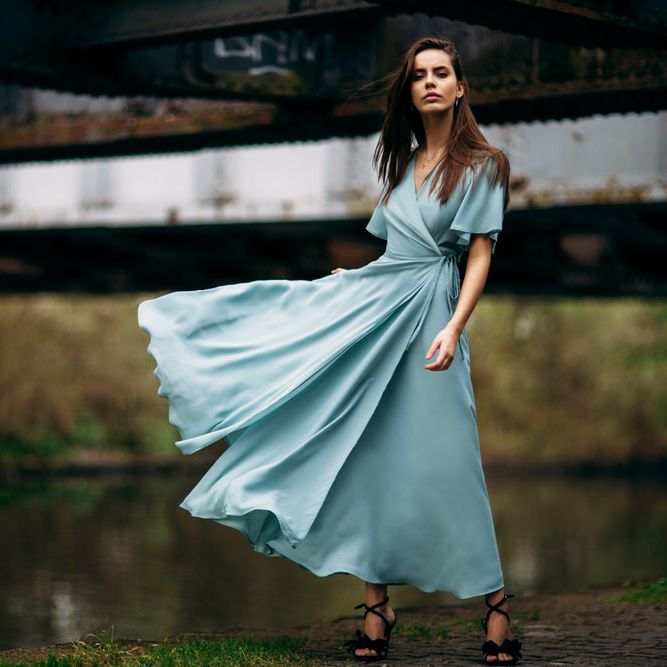 Stylish Bridesmaids Dresses From Rewritten | New Shade 'Marine' | Image by Joanna Bongard Photography