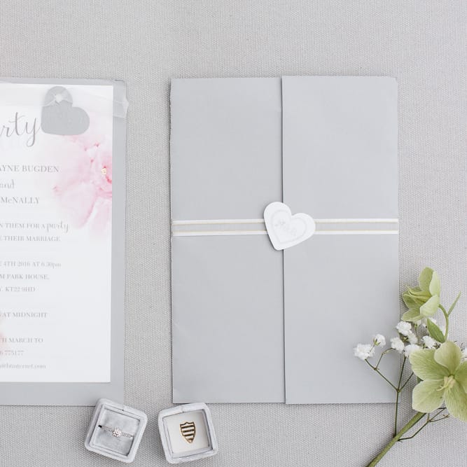 Pink, Grey & White Wedding Stationery