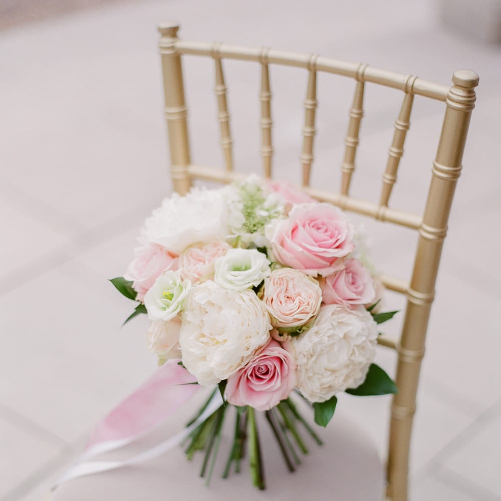 Classic Pink & White Bridal Bouquet