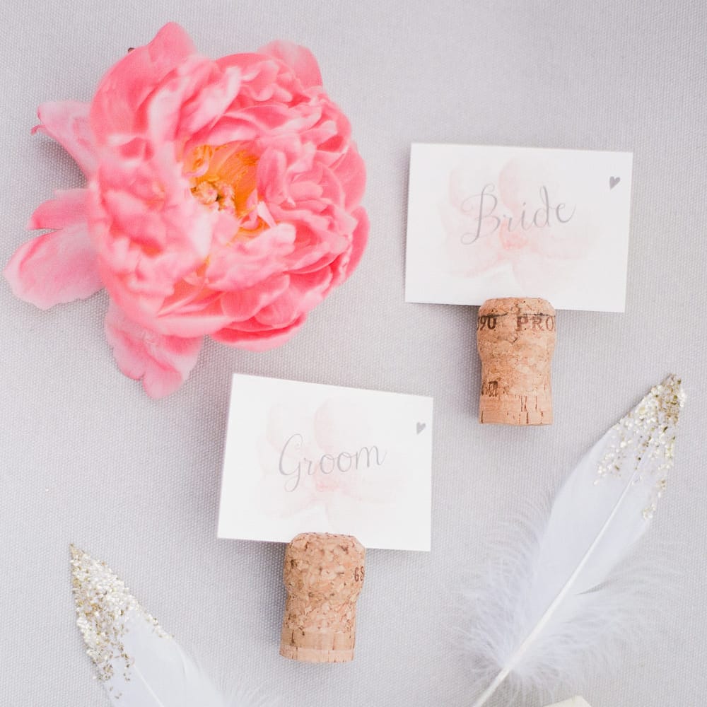 Bride & Groom Place Settings