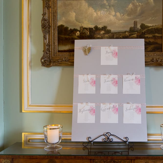 Pink & Grey Table Plan