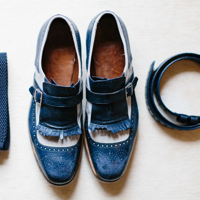 Blue Suede Shoes For Groom by Church's