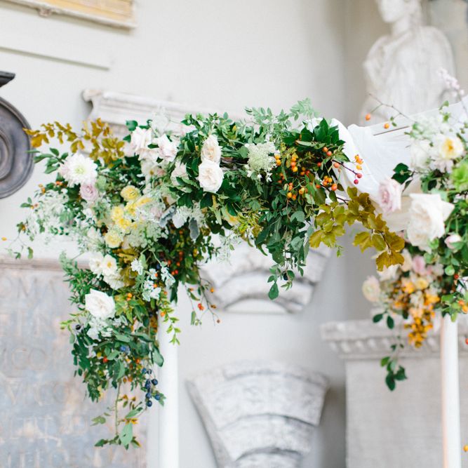 Wedding Aisle Lined With Fresh Flowers by Petalon
