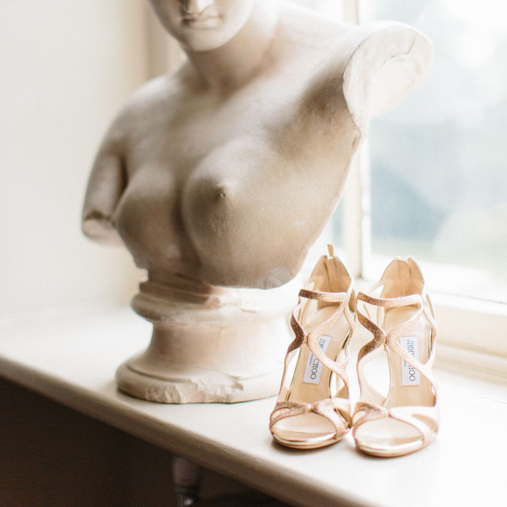 Gold Jimmy Choo Wedding Shoes