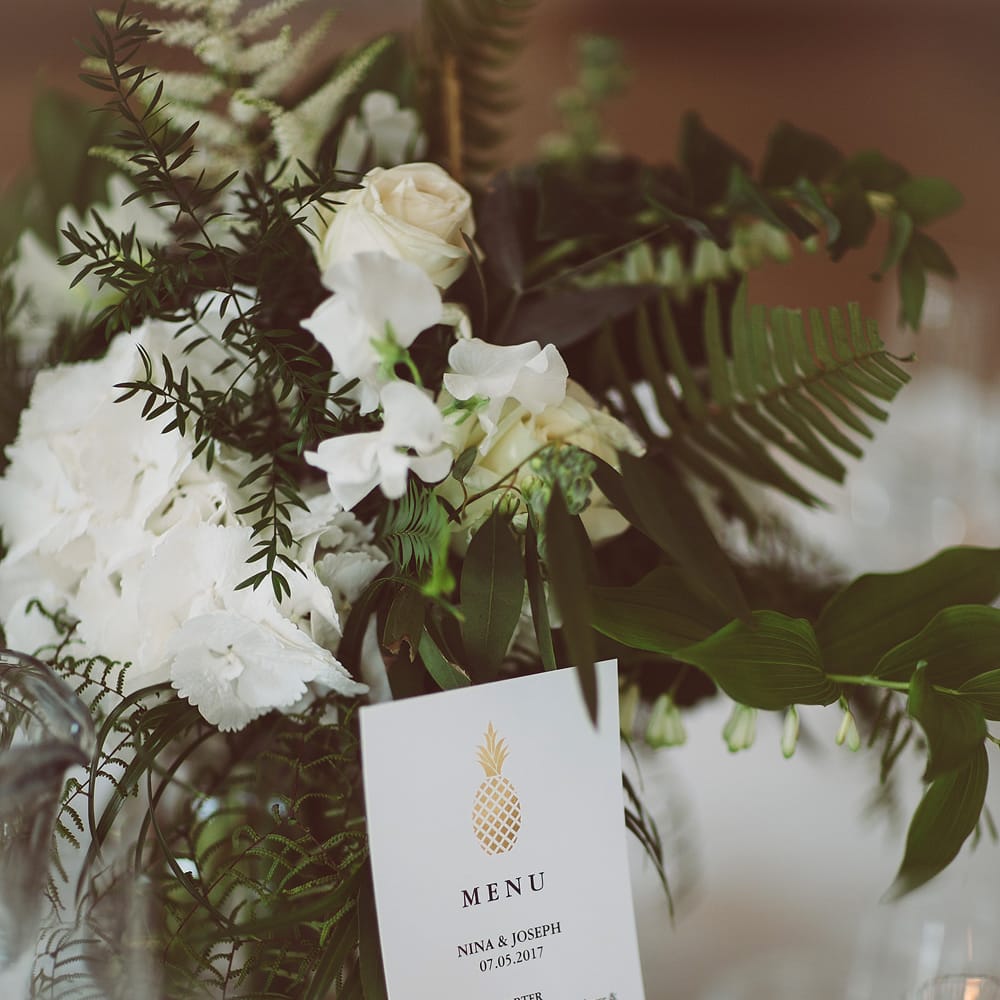 Gold Pineapple Wedding Stationery | Lemonade Pictures