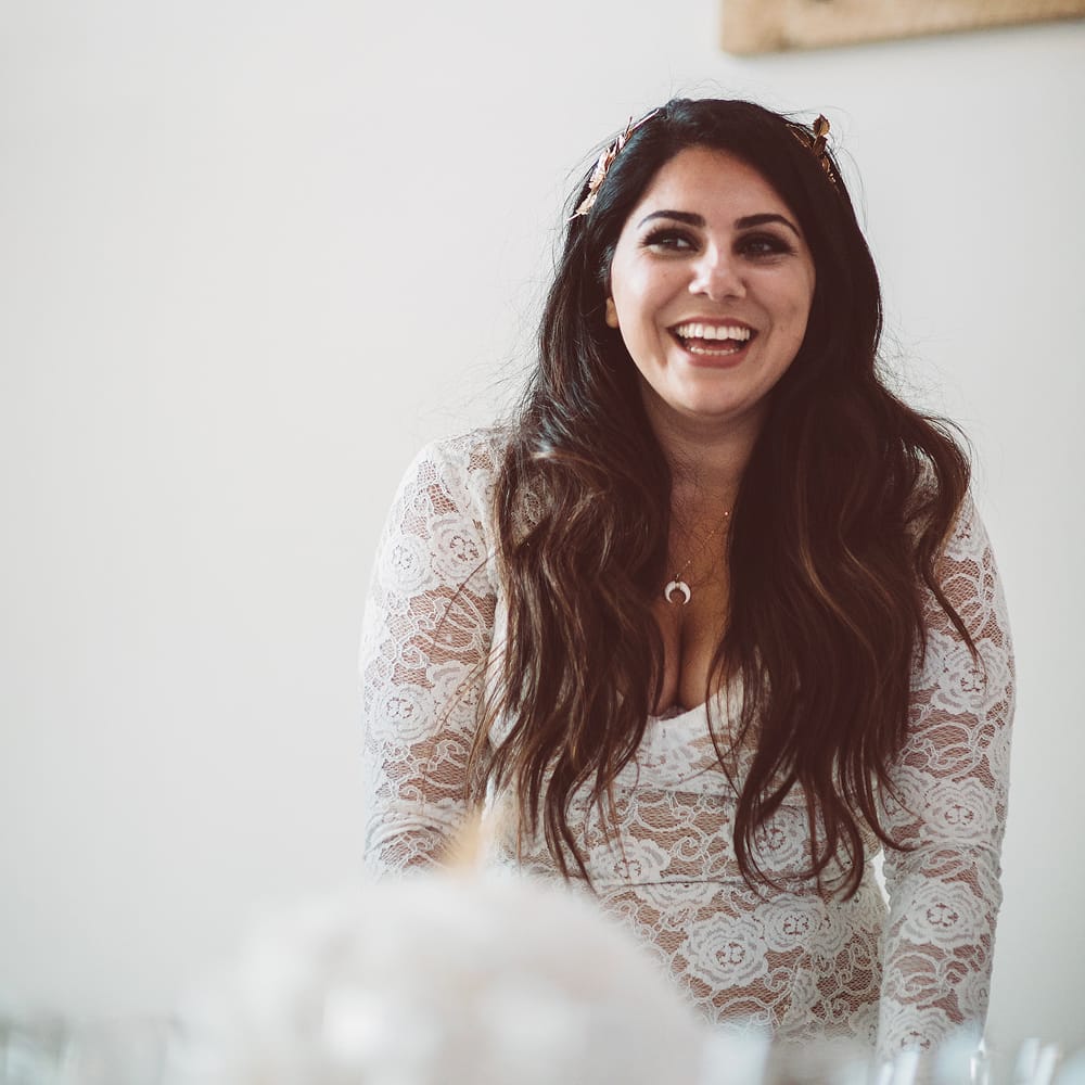 Bride in Grace Loves Lace Wedding Dress | Outdoor Wedding at Millbridge Court | Lemonade Pictures