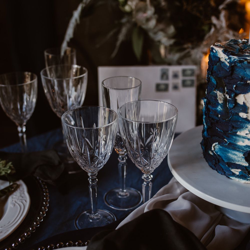 Fine Dining | Nocturn Wedding Inspiration at Godwick Great Barn Planned & Styled by The Little Lending Company | Agnes Black Photography | Film by The Wilde Bride