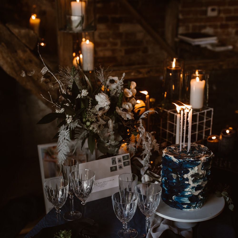 Elegant Tablescape | Nocturn Wedding Inspiration at Godwick Great Barn Planned & Styled by The Little Lending Company | Agnes Black Photography | Film by The Wilde Bride