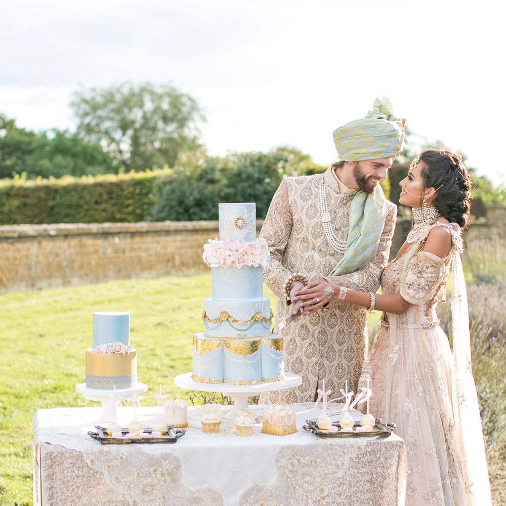 Pastel English Countryside Asian Fusion Wedding Inspiration