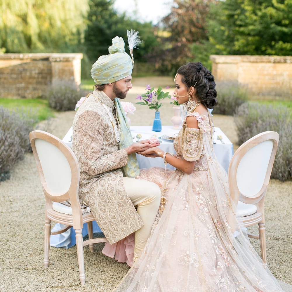 Pastel English Countryside Asian Fusion Wedding Inspiration