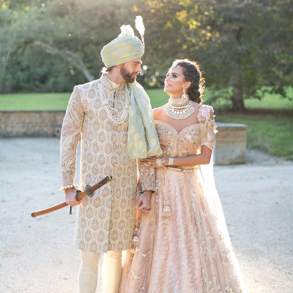 Pastel English Countryside Asian Fusion Wedding Inspiration