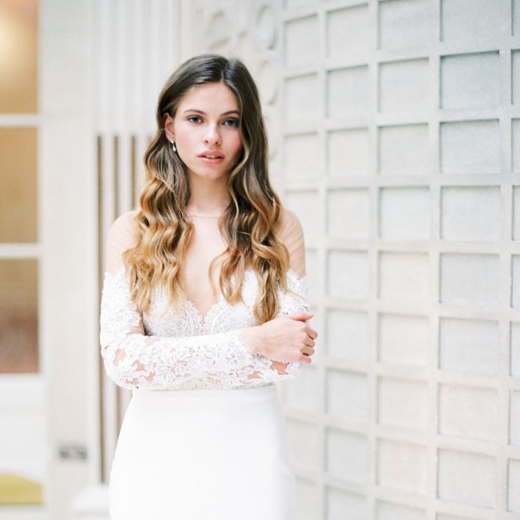Elegant Wedding Inspiration From The Waldorf Astoria Hotel With Gowns By Mirror Mirror Bridal Couture & Images From And Your Story Photography