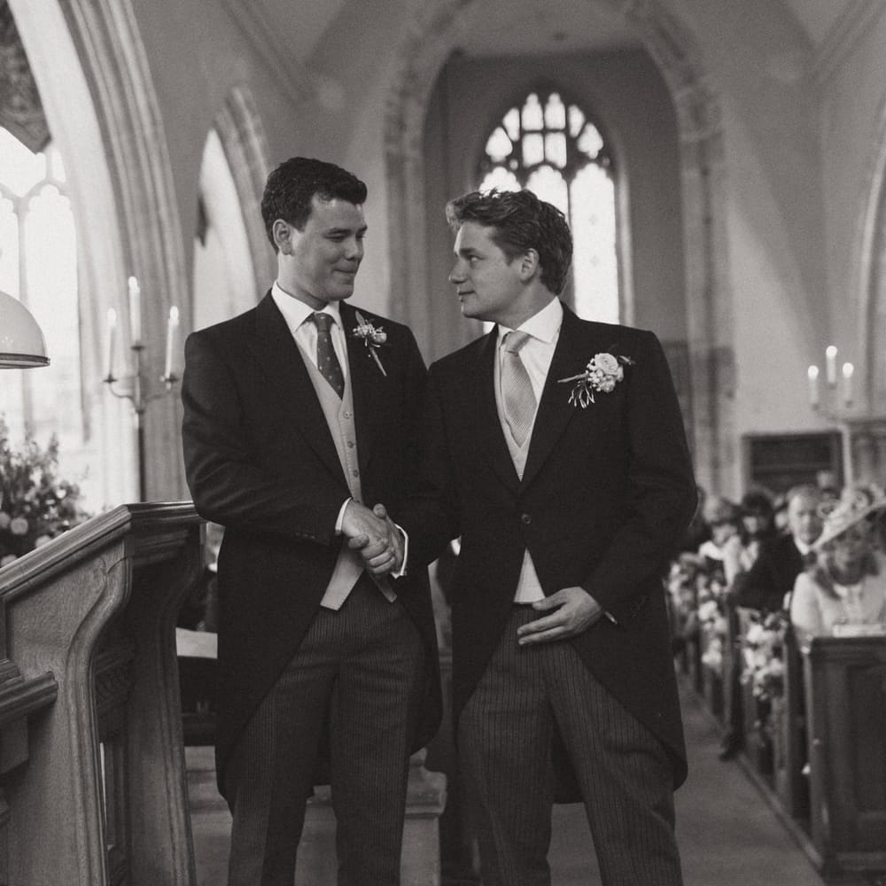 Groomsmen at the Church Altar