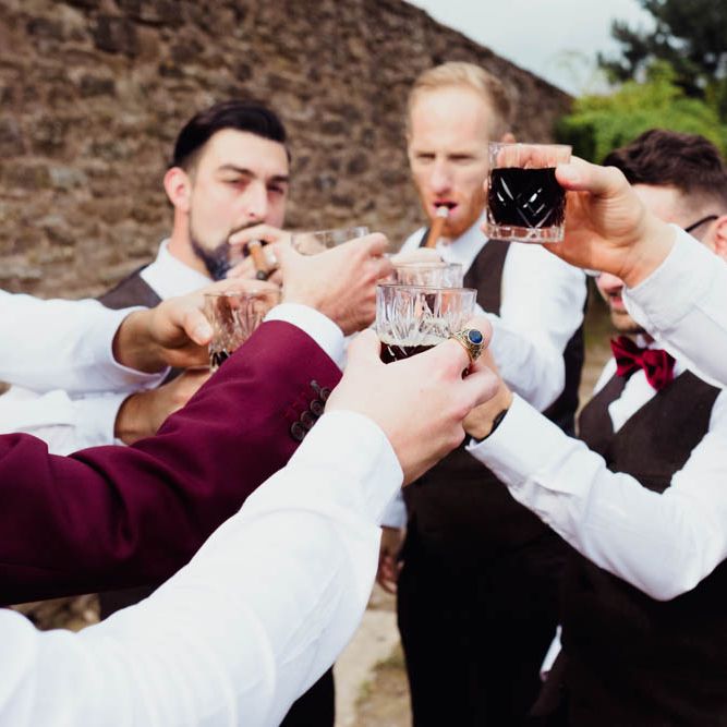 Groomsmen | Outdoor Wedding at Dewsall Court Oxfordshire | Claudia Rose Carter Photography | Costa Sister Productions
