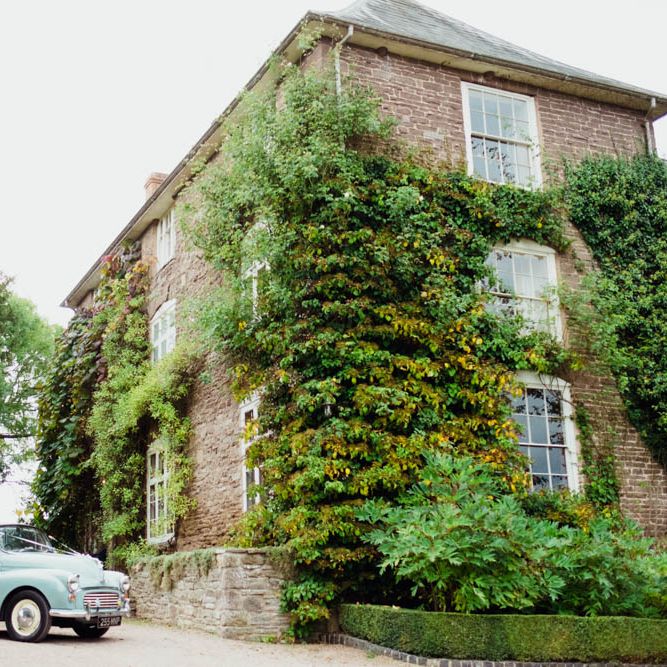 Wedding Car | Outdoor Wedding at Dewsall Court Oxfordshire | Claudia Rose Carter Photography | Costa Sister Productions