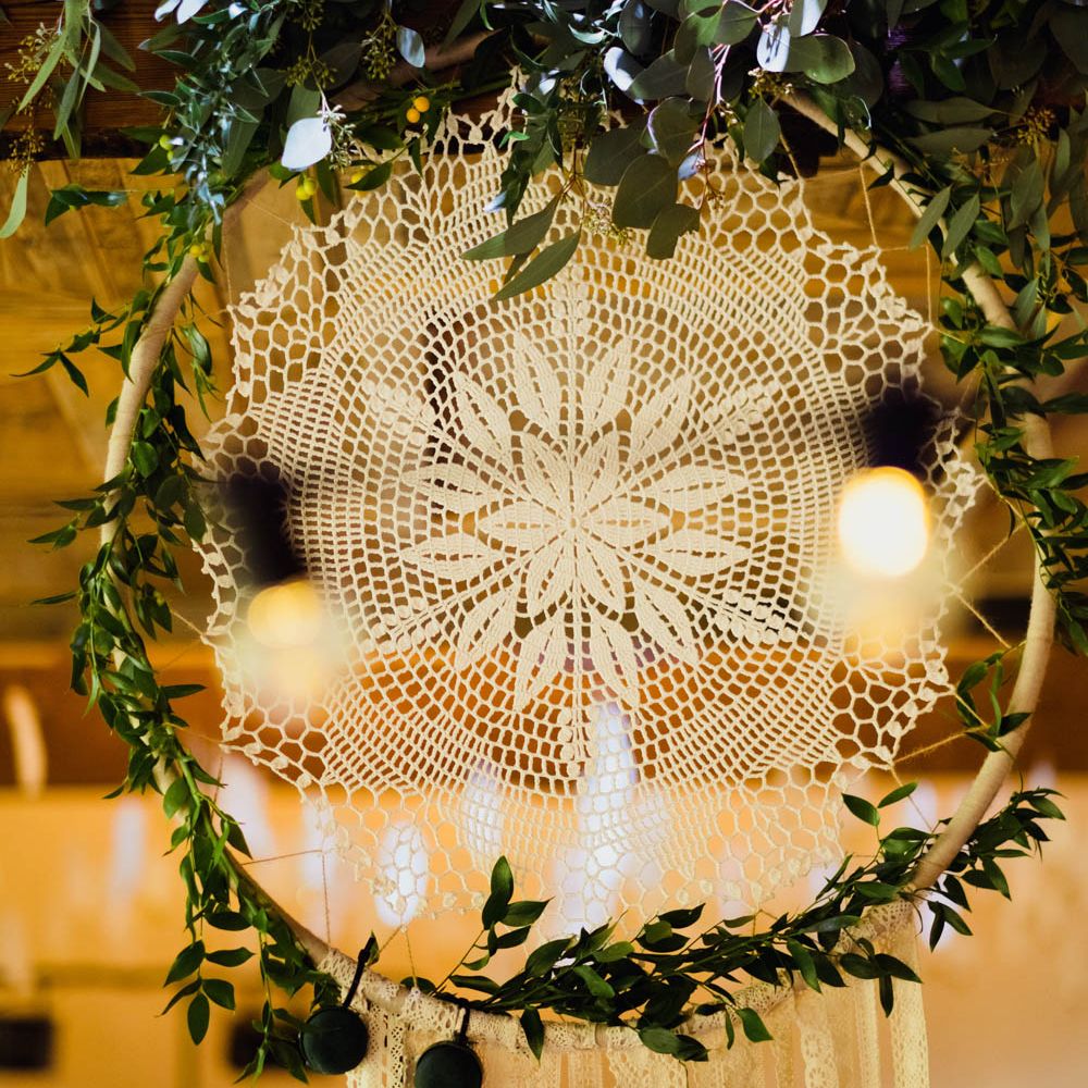 DIY Dreamcatcher | Outdoor Wedding at Dewsall Court Oxfordshire | Claudia Rose Carter Photography | Costa Sister Productions