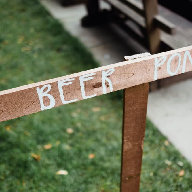 Wooden Wedding Sign | Outdoor Wedding at Dewsall Court Oxfordshire | Claudia Rose Carter Photography | Costa Sister Productions