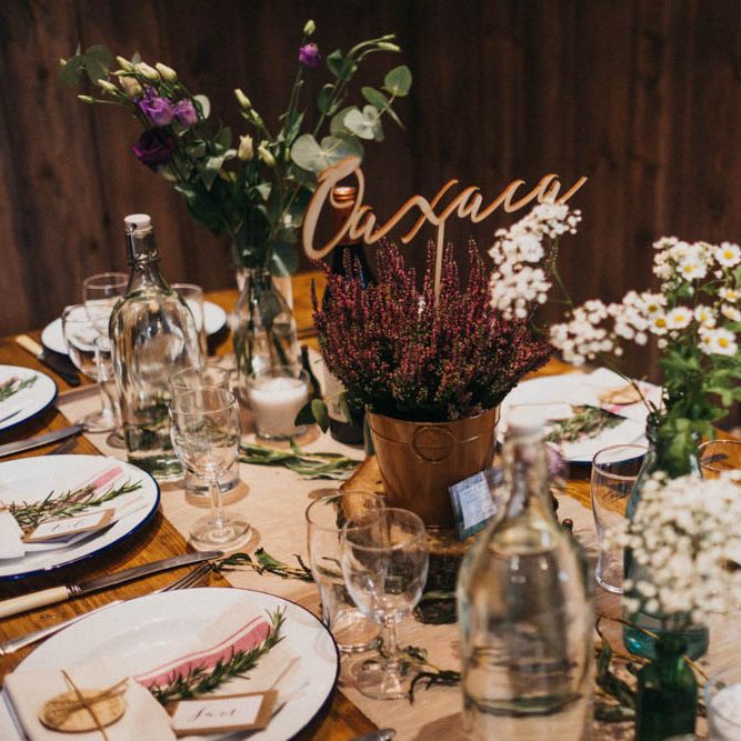 Self Portrait Bride For A Rustic Wedding At The Gathering Edale With Bridesmaids In Navy & Images From Claudia Rose Carter
