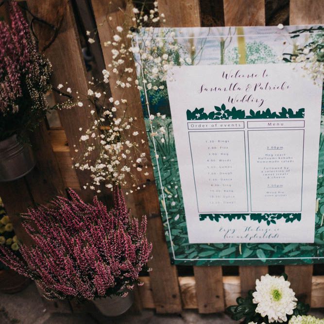 Self Portrait Bride For A Rustic Wedding At The Gathering Edale With Bridesmaids In Navy & Images From Claudia Rose Carter