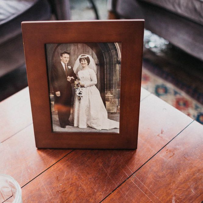 Self Portrait Bride For A Rustic Wedding At The Gathering Edale With Bridesmaids In Navy & Images From Claudia Rose Carter