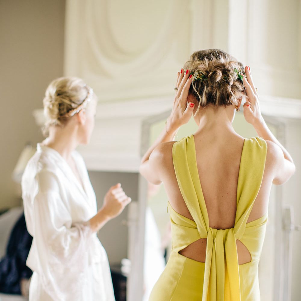 Mustard Yellow Bridesmaids Dresses from Whistles
