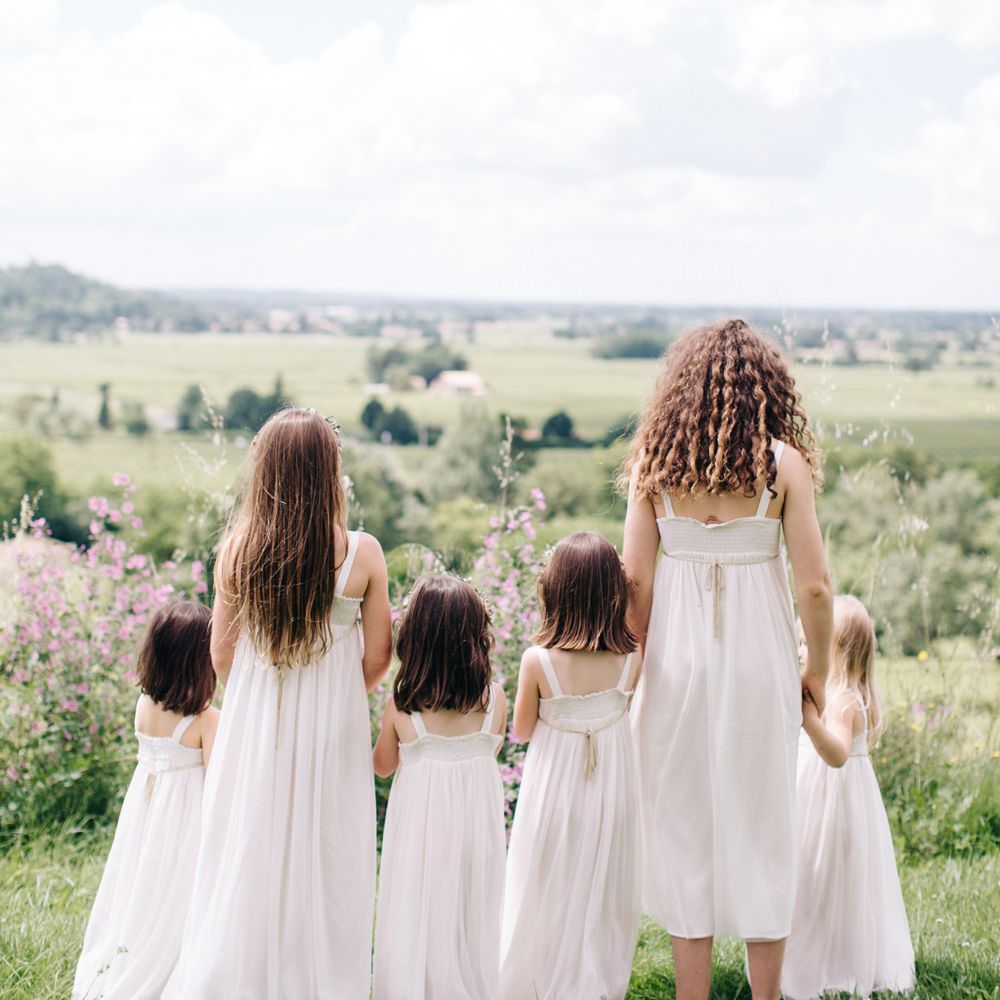 Flower Girls in White
