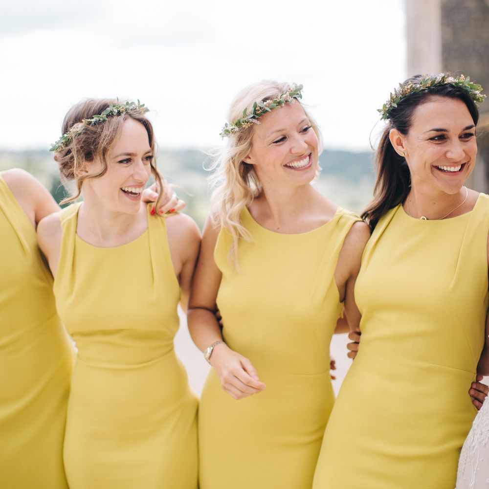 Mustard Yellow Bridesmaids Dresses from Whistles