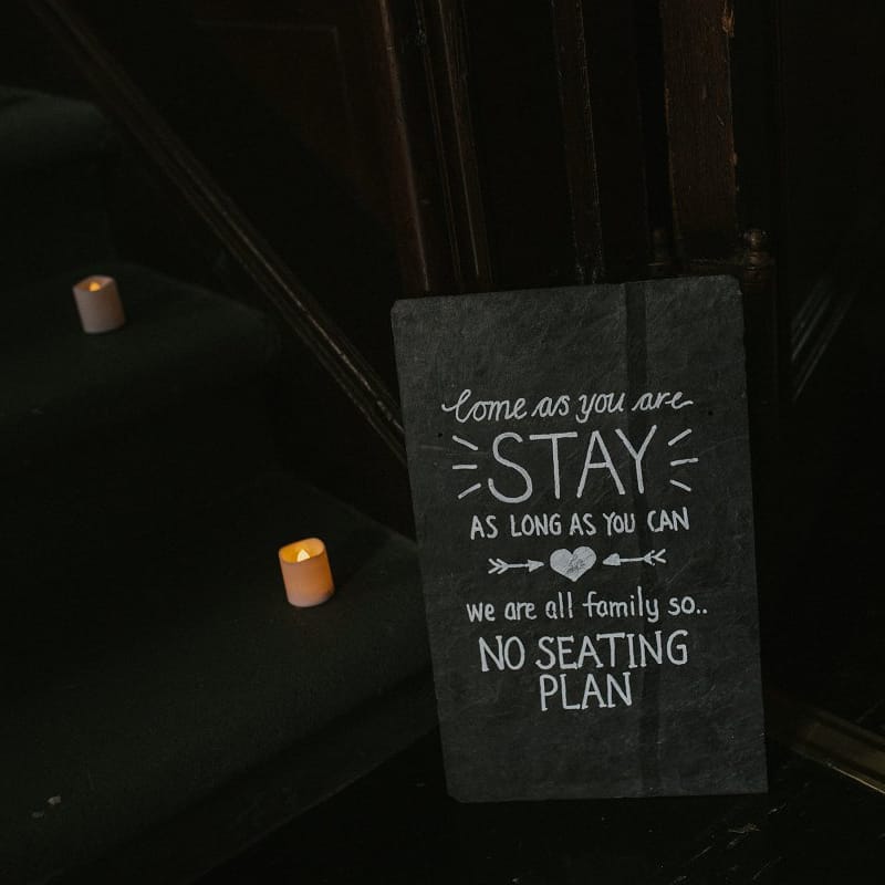 Chalkboard Wedding Sign