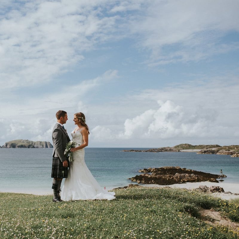 Bride & Groom Isle Lewis Outer Hebrides Wedding