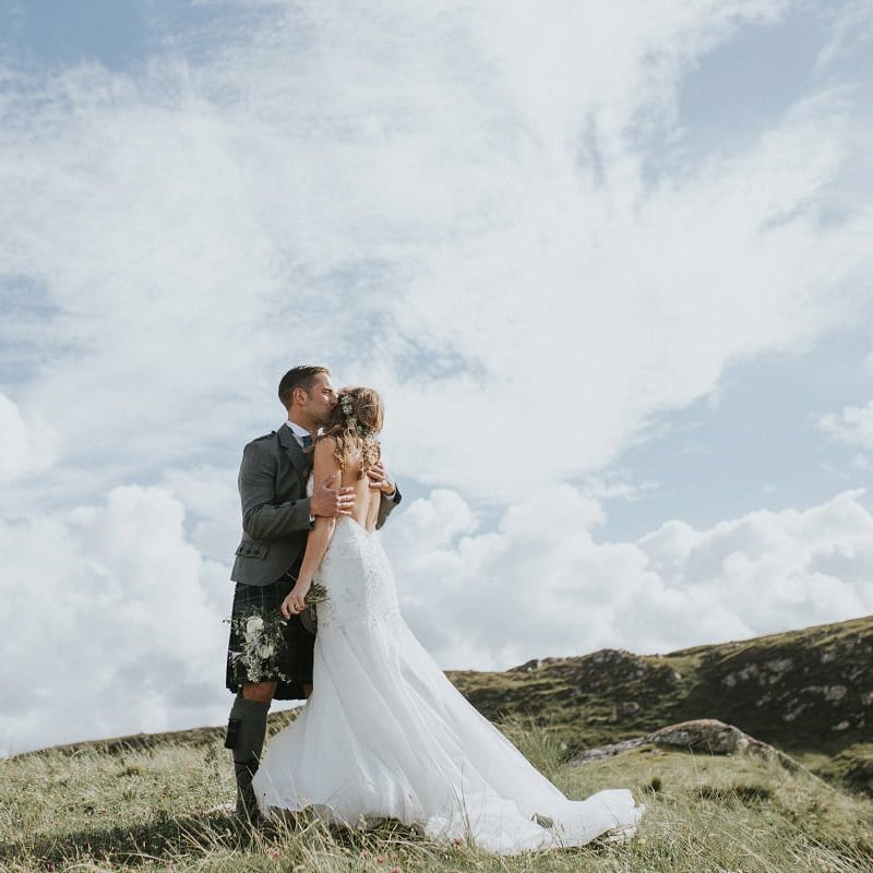 Bride & Groom Isle Lewis Outer Hebrides Wedding