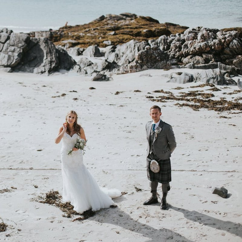 Bride & Groom Isle Lewis Outer Hebrides Wedding