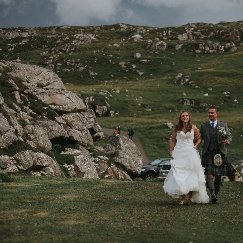 Bride & Groom Isle Lewis Outer Hebrides Wedding