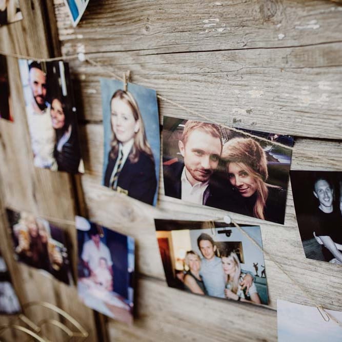 Polaroids Of Couple For Wedding Decor