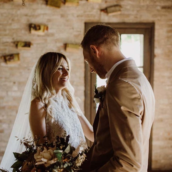 Bride &amp; Groom First Look