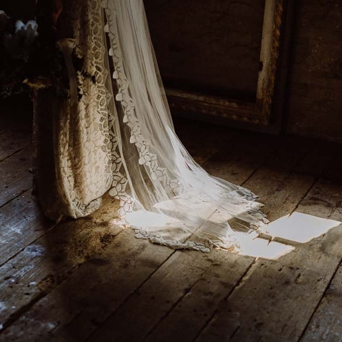 Rustic Wedding In Italy At Locanda Rosa Rosae With Intimate Candle Lit Dinner &amp; Bride In Mango Dress With Veil By AM Faulkner With Images From Alen Karupovic