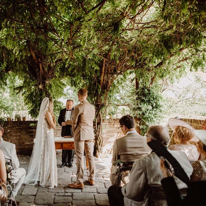 Rustic Wedding In Italy At Locanda Rosa Rosae With Intimate Candle Lit Dinner &amp; Bride In Mango Dress With Veil By AM Faulkner With Images From Alen Karupovic