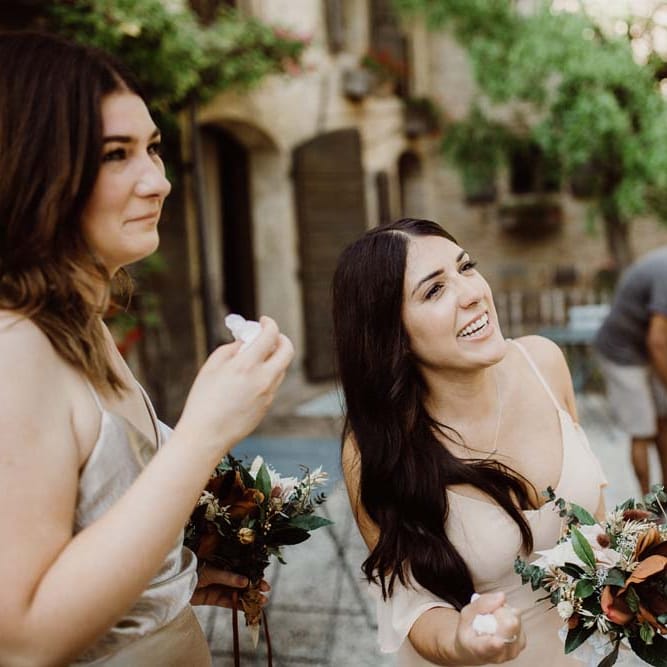 Rustic Wedding In Italy At Locanda Rosa Rosae With Intimate Candle Lit Dinner &amp; Bride In Mango Dress With Veil By AM Faulkner With Images From Alen Karupovic