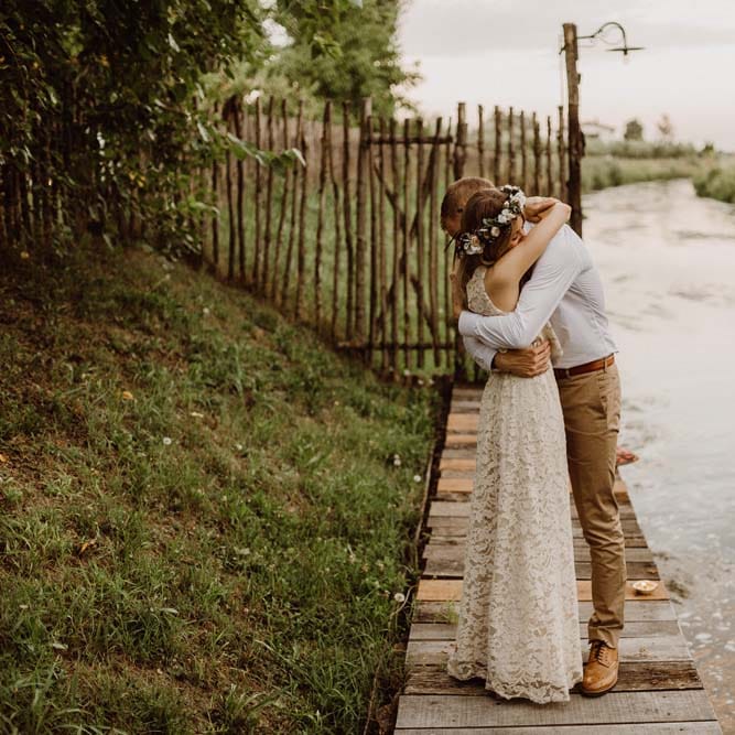 Rustic Wedding In Italy At Locanda Rosa Rosae With Intimate Candle Lit Dinner & Bride In Mango Dress With Veil By AM Faulkner With Images From Alen Karupovic