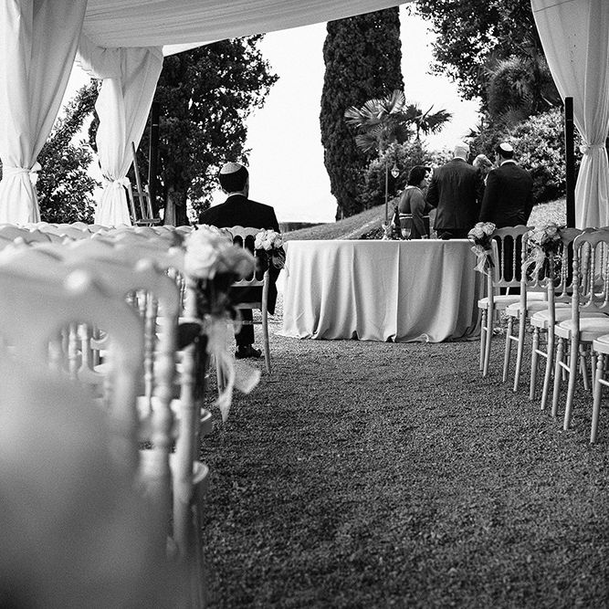 Outdoor Ceremony at Bellagio Lake Como | Jason Mark Harris Photography | Harris Films