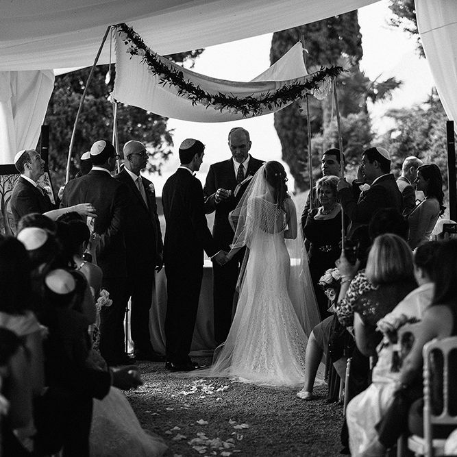 Traditional Jewish Outdoor Ceremony at Bellagio Lake Como | Jason Mark Harris Photography | Harris Films