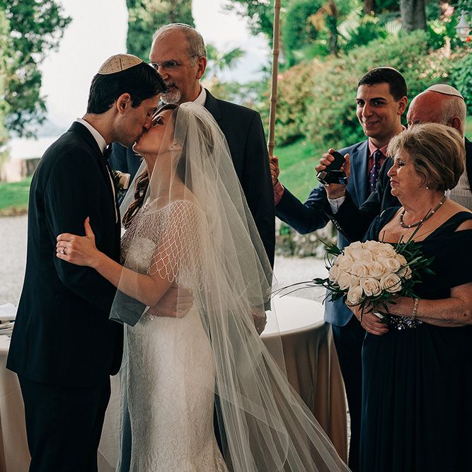 Traditional Jewish Outdoor Ceremony at Bellagio Lake Como | Jason Mark Harris Photography | Harris Films