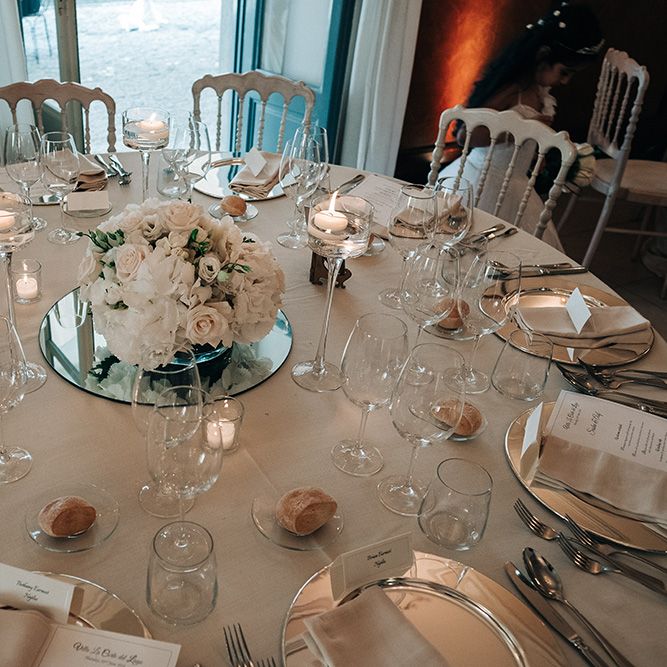 White Flower CentrepiecesJason Mark Harris Photography | Harris Films