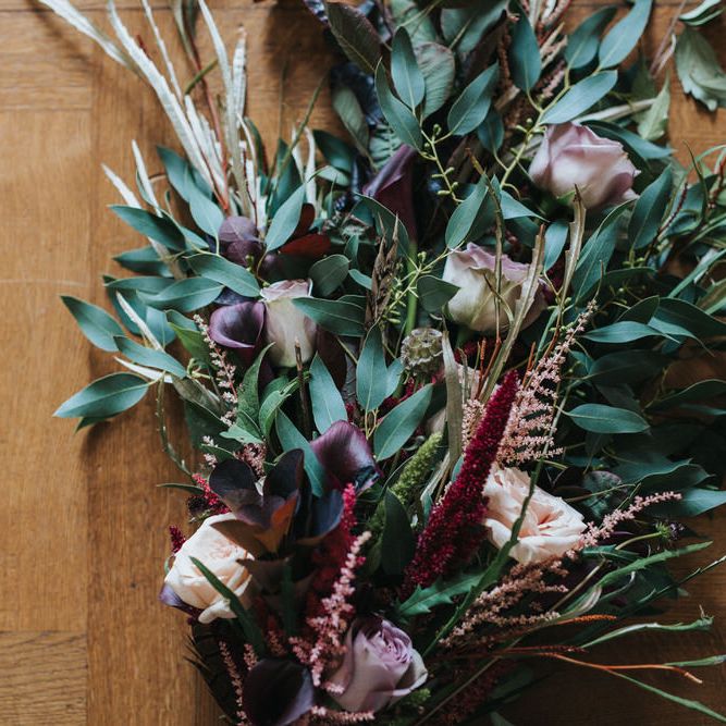 Wild Linear Wedding Bouquet