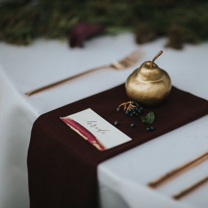 Golden Pear Place Setting