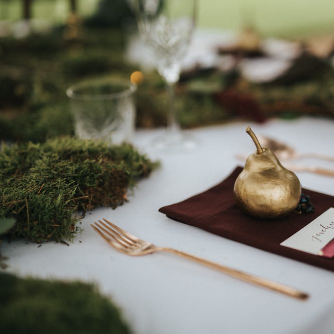 Golden Pear Place Setting