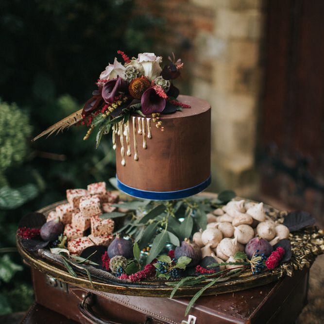 Chocolate Cake With Gold Drip Icing by The Confetti Cakery