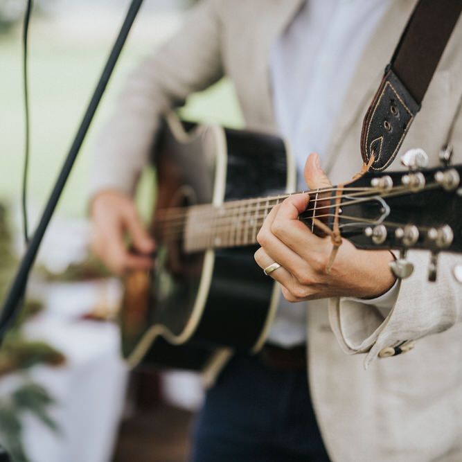 Acoustic Guitar At Wedding From Live Entertainment